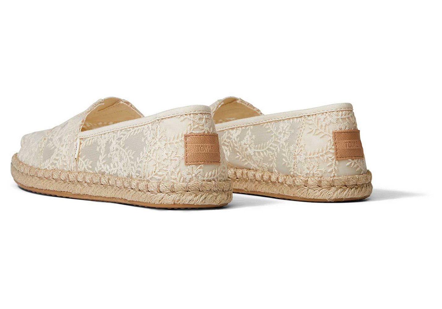 Toms Espadryle Damskie Beżowe - Alpargata Rope - 54GKFTHBW